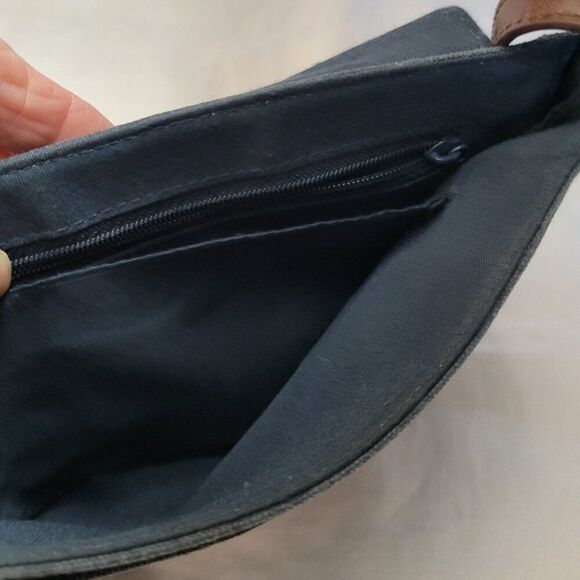 Relic Crossbody Purse handbag retro fabric pockets black hipster Y2K BOHO neutra - Picture 10 of 12